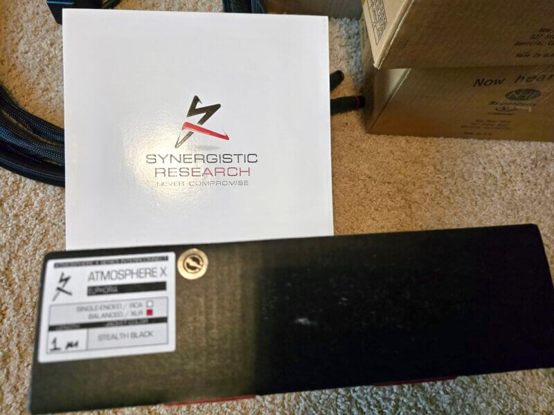 Synergistic Research Atmosphere X Euphoria 1M XLR Interconnects - Image 3