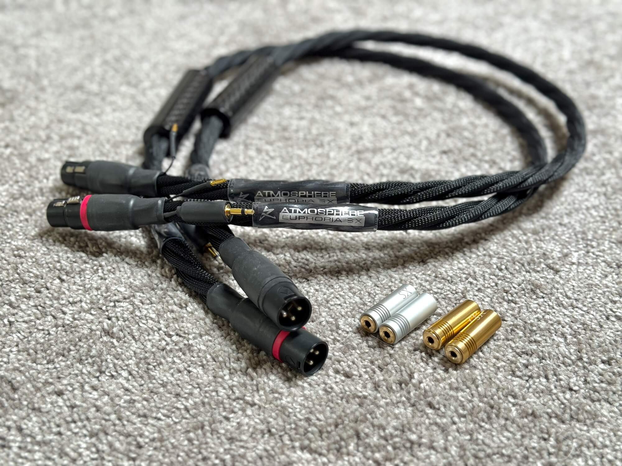 Synergistic Research Atmosphere SX Euphoria 1M XLR Interconnects, Free Shipping!
